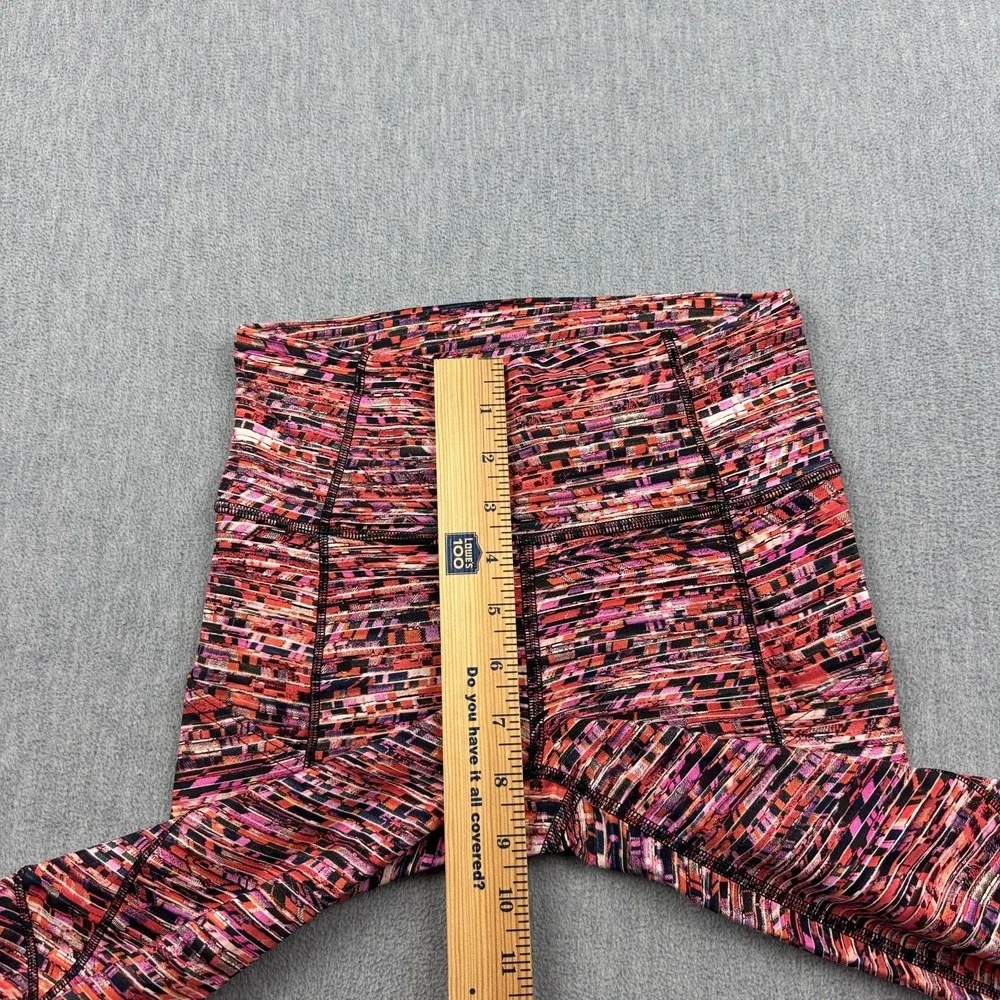 Lululemon Leggings Women 4‎ Orange Flash Pleat Fast Free Tight 25